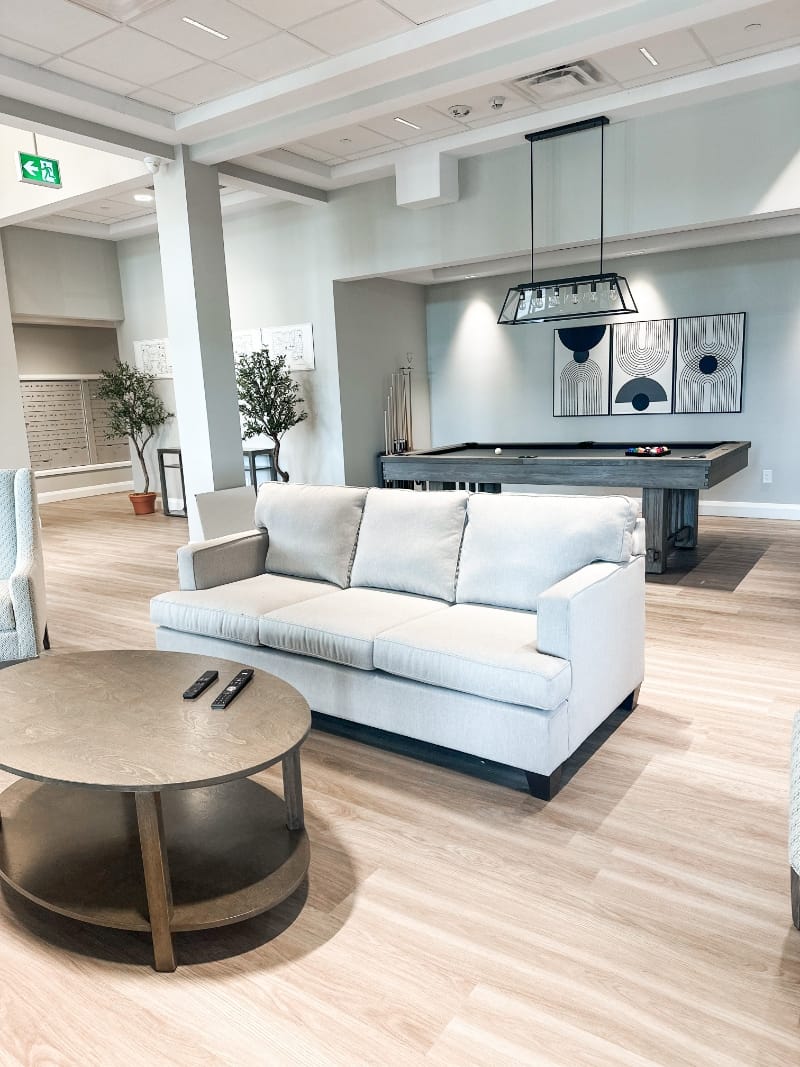 Lobby at Lanark Lifestyles Luxury Senior Apartments