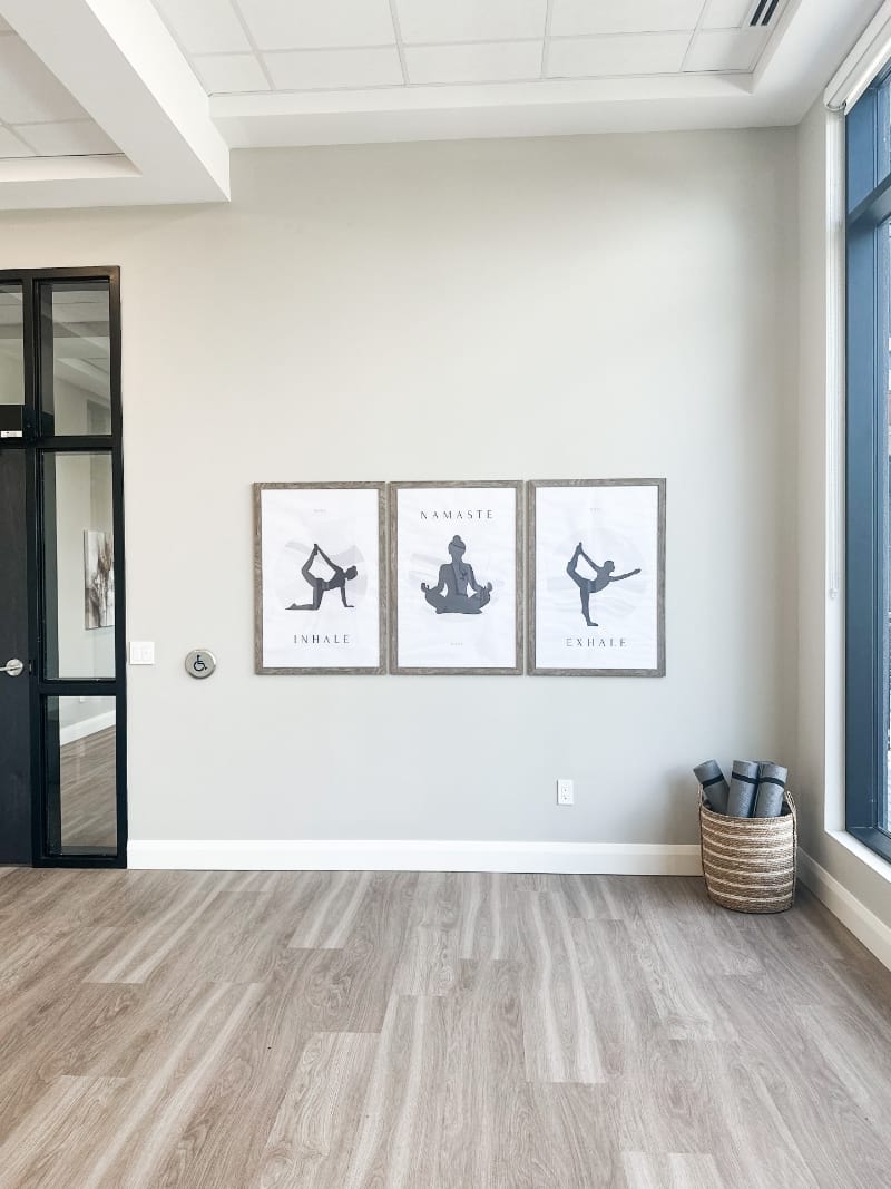 Yoga room at Lanark Lifestyles Luxury Senior Apartments