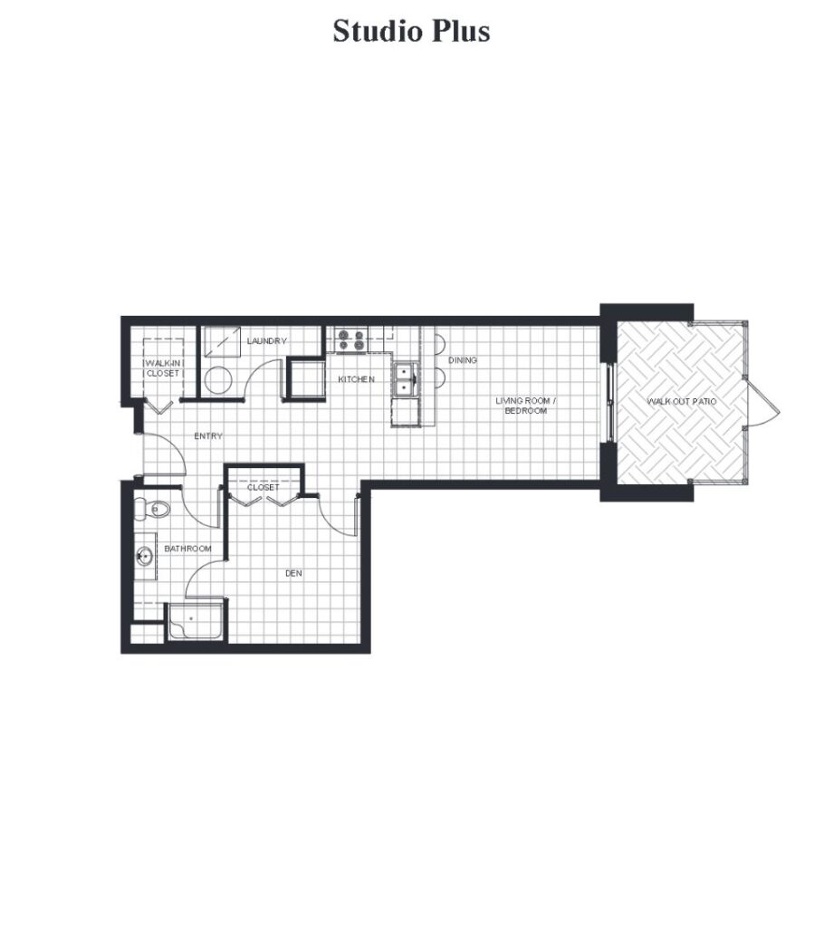 Studio Plus Lanark Lifestyles luxury apartment floorplan